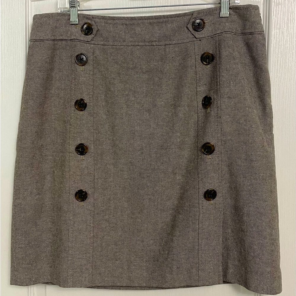Ann Taylor kick pleat fully lined skirt